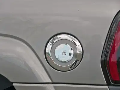 TFP 817 Fuel Door Insert Outer and Inner Piece with Keyhole Plastic Chromed Finish