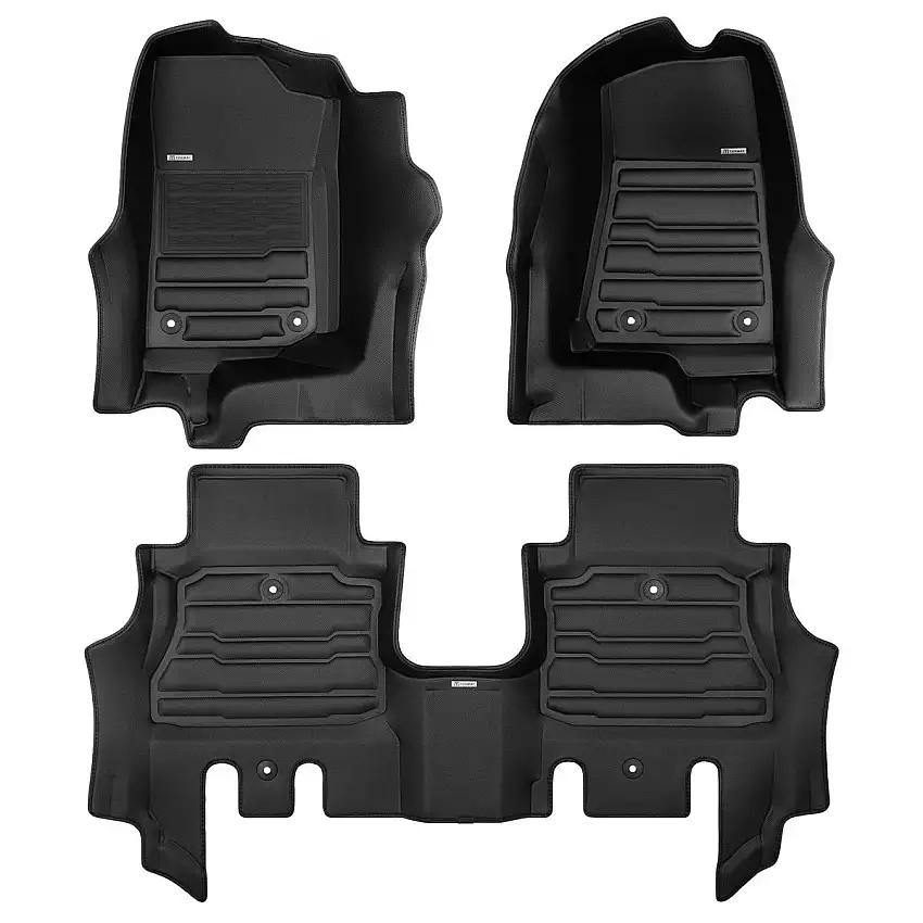 TuxMat Custom Front and Rear Mats (Automatic Only) for 18-26 Jeep Wrangler JL Unlimited 8455