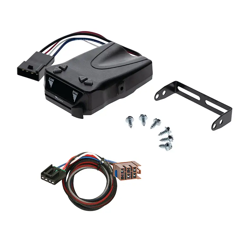 2003-2006 Chevrolet Silverado 2500 HD Reese Towpower Brakeman IV Time Delay Brake Controller for Trailers with 1 to 4 Axles Black 8507111