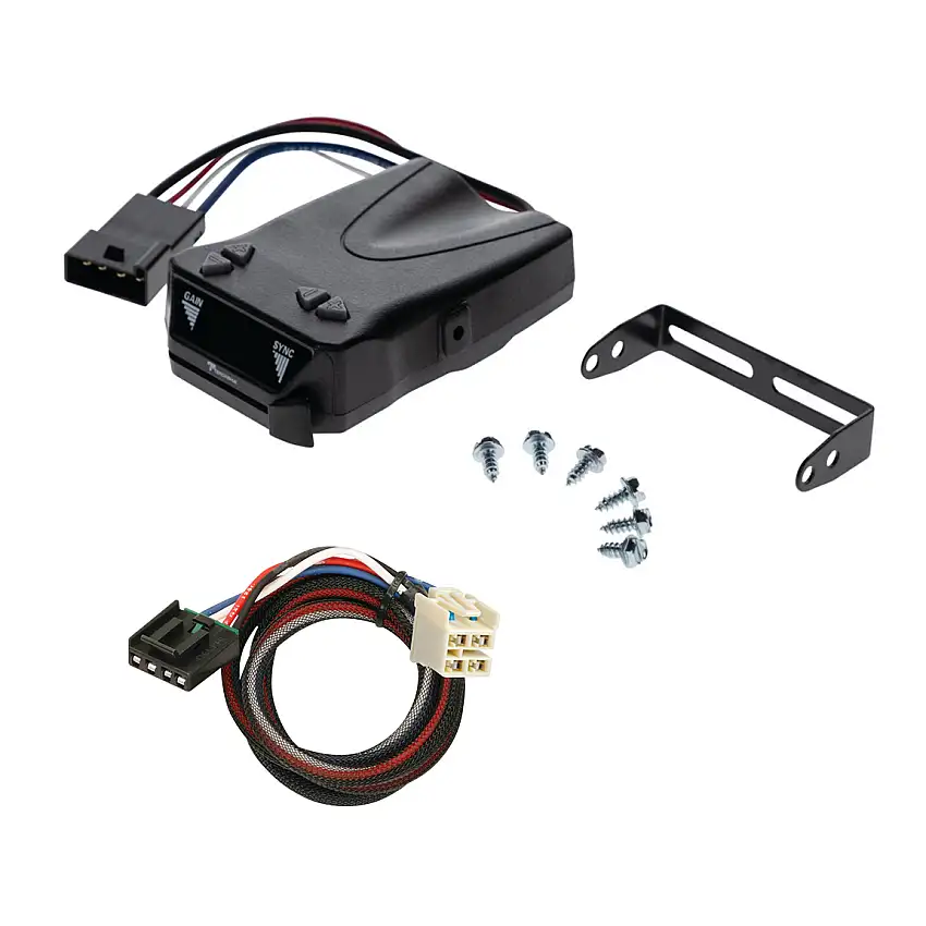 2019-2019 GMC Sierra 1500 Limited Reese Towpower Brakeman IV Time Delay Brake Controller for Trailers with 1 to 4 Axles Black 8507111