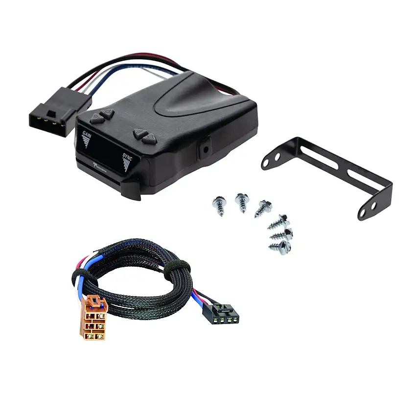 2001-2002 Chevrolet Silverado 2500 HD Reese Towpower Brakeman IV Time Delay Brake Controller for Trailers with 1 to 4 Axles Black 8507111