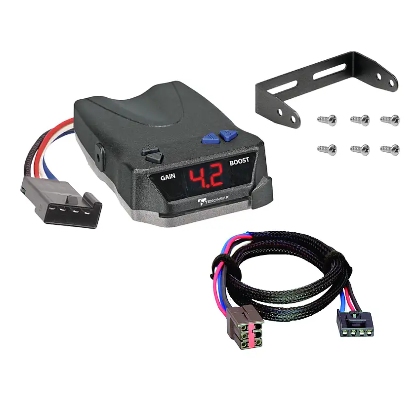 1999-2004 Ford F-250 Super Duty Tekonsha BRAKE-EVN Proportional Brake Controller for Trailers with 1 to 4 Axles Black 8508220