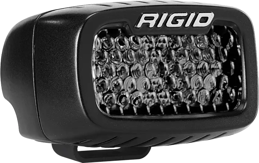 RIGID Industries 902513BLK SR-M SERIES PRO SPOT DIFFUSED MIDNIGHT SURFACE MOUNT ; PAIR