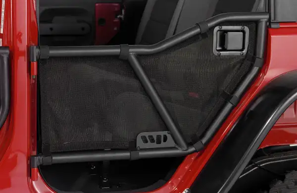 Warrior Products Adventure Door Mesh Covers Rears For 2007-18 Jeep Wrangler JK Unlimited 4 Door Models 90777