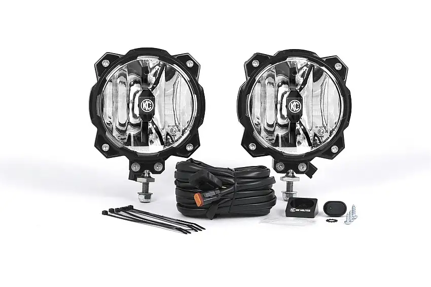 KC Hilites 91303 KC Pro6 Gravity LED 6in Infinity Ring Driving 2-Light System Universal