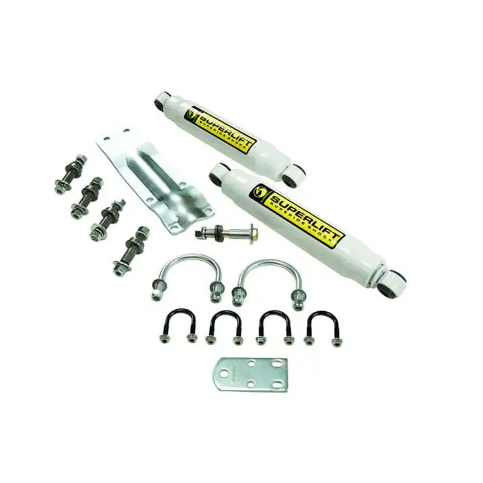 RealTruck SuperLift Dual Steering Stabilizer Kit 69-93 Dodge W200 W250 4WD