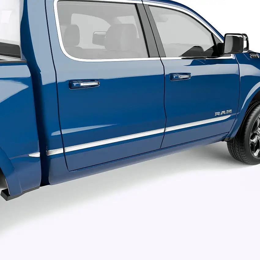 EGR 952954 EGR Chrome Rugged Body Side Molding 4Pc Set