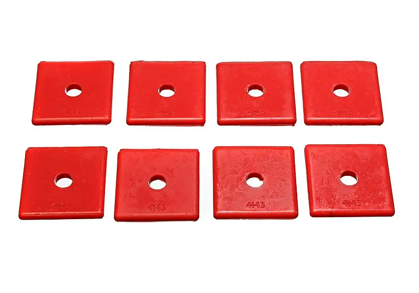 Energy Suspension 9.9533R Polyurethane Body Bushing Pad Set, Square