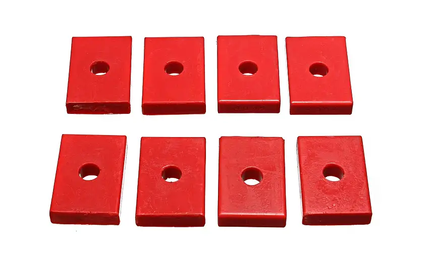 Energy Suspension 9.9536R Polyurethane Body Bushing Pad Set, Rectangle