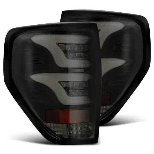 Alpha Rex 650010 Led Tail Lights Jet Black 2009 2014 Ford F150 *
