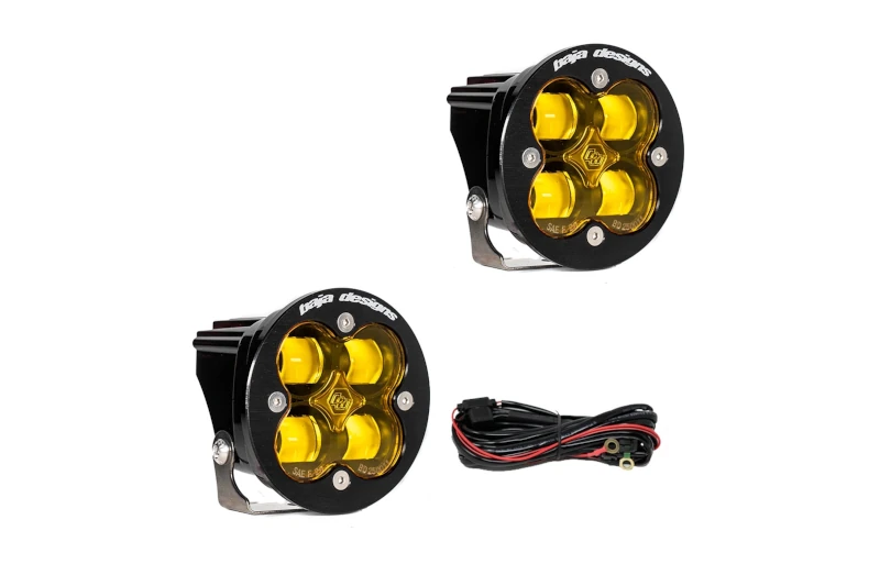 Baja Designs Universal Squadron-R SAE LED Auxiliary Light Pod Kit (Amber) | 247816