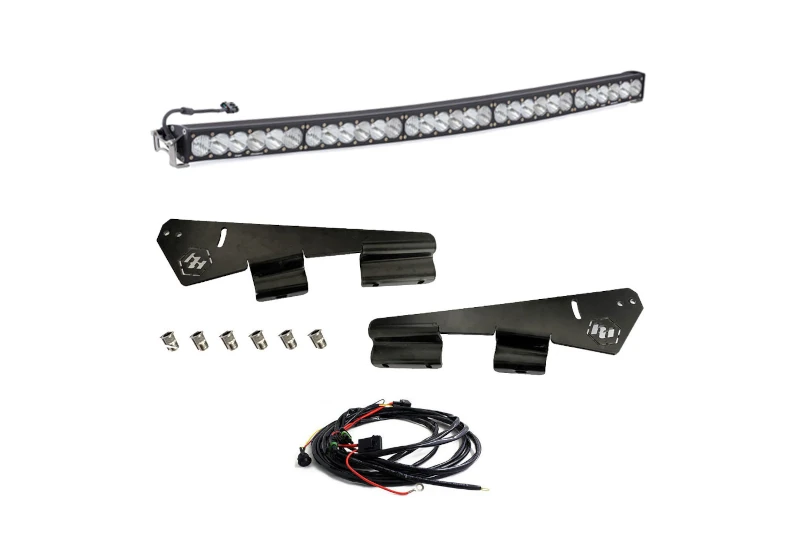 2005-2023 Toyota Tacoma Baja Designs OnX6+ Arc 50 inch Light Bar Roof Mount Kit | Part# 448121