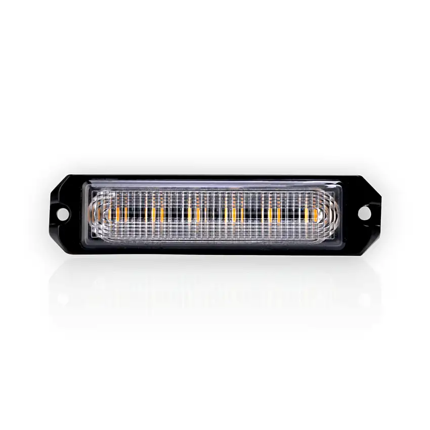 ARC Lighting BB6110A Work Bar Strobe 4 Slim, 4" Ultra Slim Strobe Light, Amber (1EA)