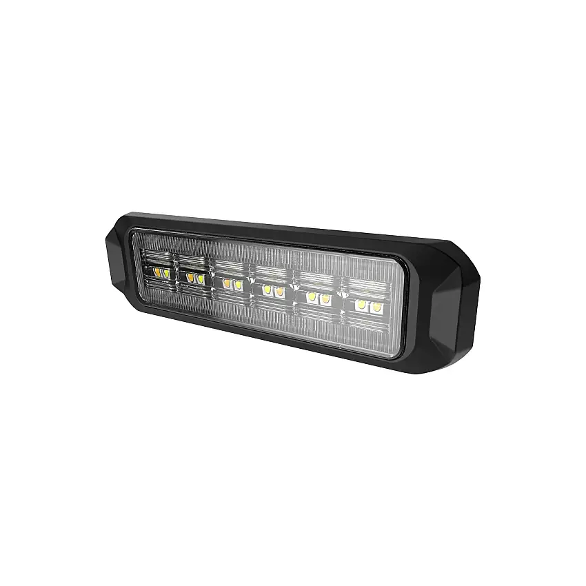 ARC Lighting BB6110B Work Bar Strobe 4 Slim, 4" Ultra Slim Strobe Light, Amber/White (1EA)