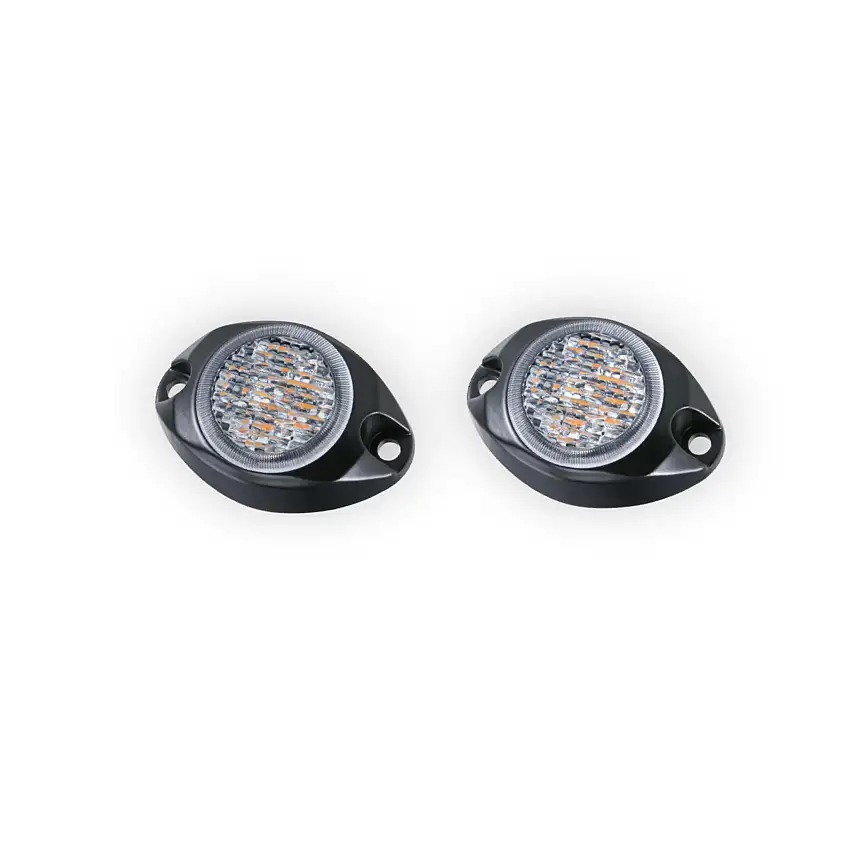 ARC Lighting BB6110C Work Bar Strobe 4 Slim, 4" Ultra Slim Strobe Light, Amber/Blue (1EA)