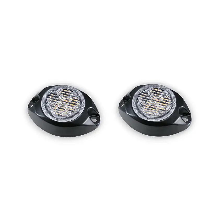 ARC Lighting BB6120W Work Pod Strobe 2, 2" Round Mini Surface Mount Strobe Light, SAE Class I, White