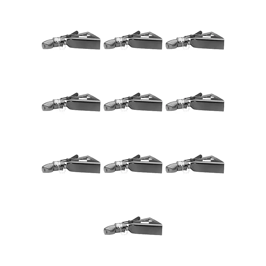 BULLDOG (10-Pack) Collar-Lok A-Frame Coupler, 2 Inch Diameter, Low-Profile Latch, 7,000 lbs. Capacity, Black