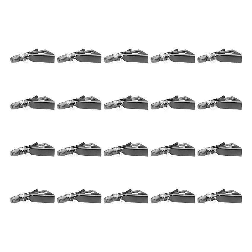 BULLDOG (20-Pack) Collar-Lok A-Frame Coupler, 2 Inch Diameter, Low-Profile Latch, 7,000 lbs. Capacity, Black