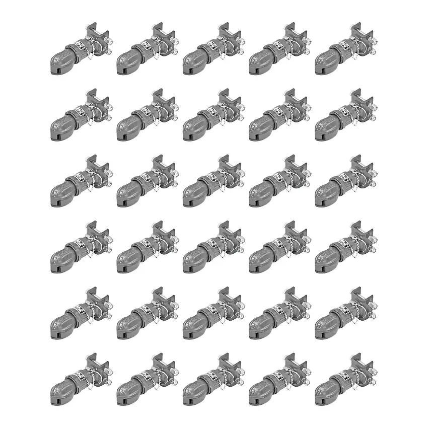 BULLDOG (30-Pack) Collar-Lok Adjustable Coupler, 2-5/16 Inch Diameter, 15,000 lbs. Capacity