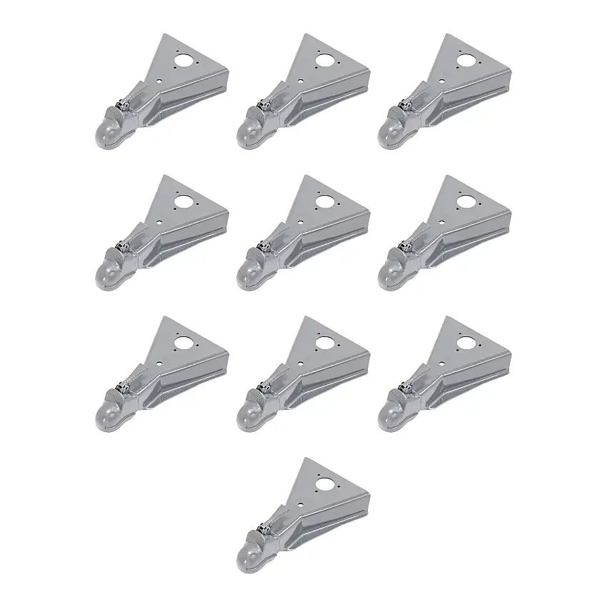 BULLDOG (10-Pack) A-Frame Coupler, 2-5/16 Inch Diameter, Round Jack Hole, Weld-On, 15,000 lbs. Capacity, Gray