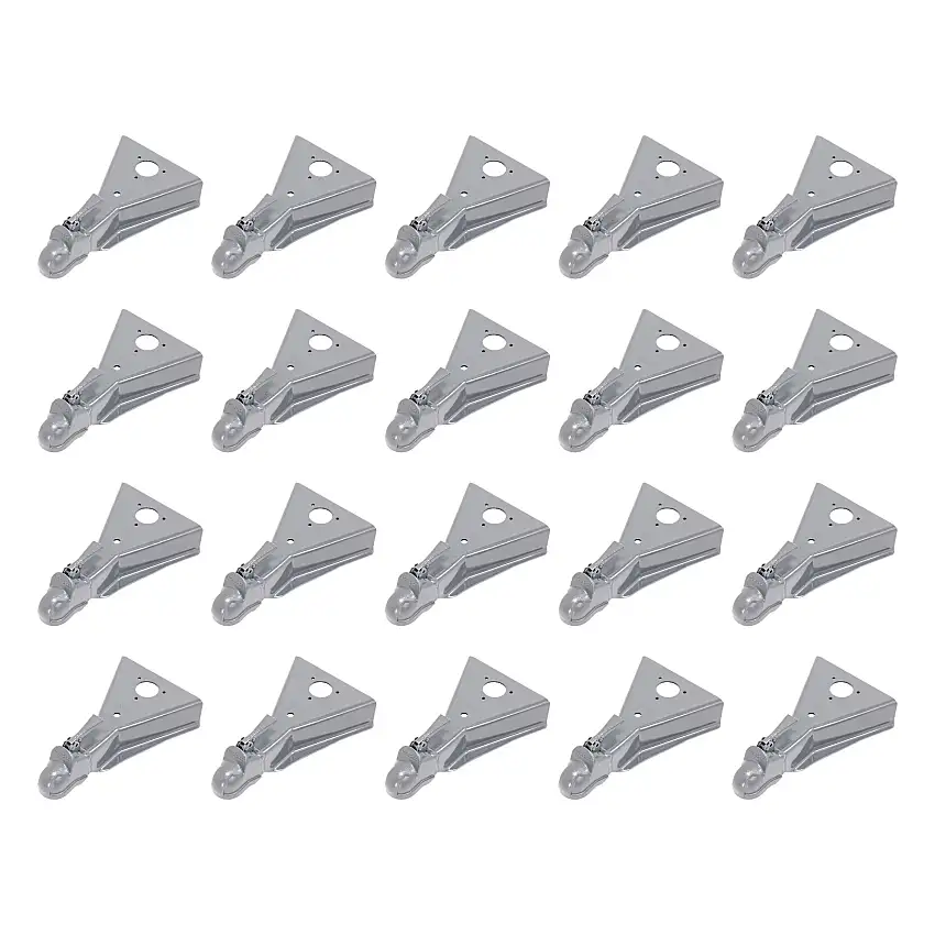 BULLDOG (20-Pack) A-Frame Coupler, 2-5/16 Inch Diameter, Round Jack Hole, Weld-On, 15,000 lbs. Capacity, Gray