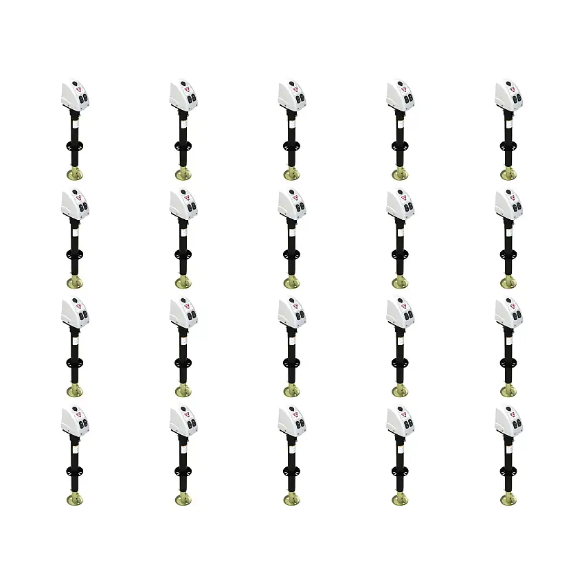 BULLDOG (20-Pack) Powered Trailer Jack, A-Frame, 3,500 lbs. Lift Capacity, Bolt-On, 14 Inch Travel, White Cover