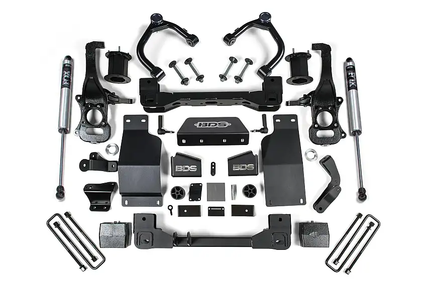 BDS Suspension BDS1803FS 2019-2026 Chevy/GMC 1500 Diesel/2.7T 4wd 6" Suspension System, 5" Rear, Block -