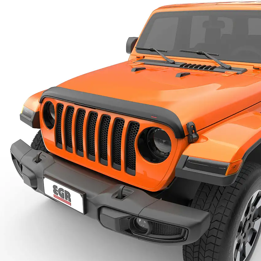 EGR 305255 EGR 305255- Matte Finish Superguard Hood Guard for 18-25 Jeep JL & Gladiator JT