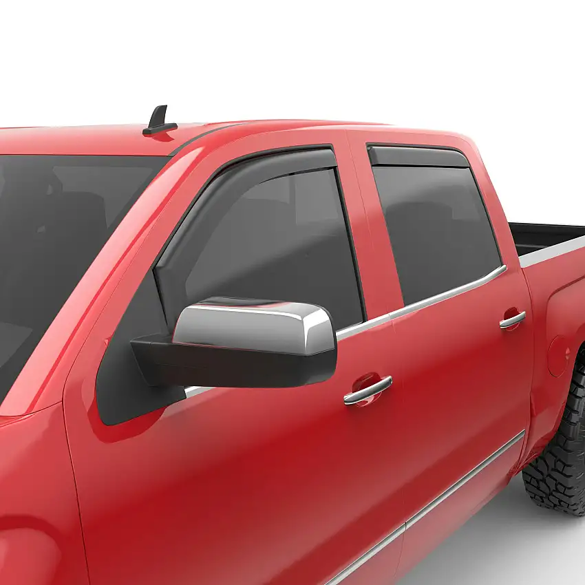 EGR 561575 EGR 561575-2pc Matte In-channel Window Visors for 14-19 GM 1500/2500/3500