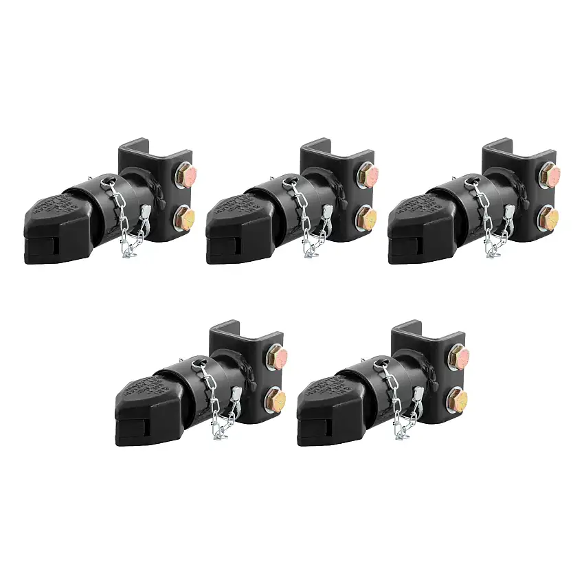 CURT (5-Pack) 2" Channel-Mount Coupler with Sleeve-Lock (7,000 lbs, Black)