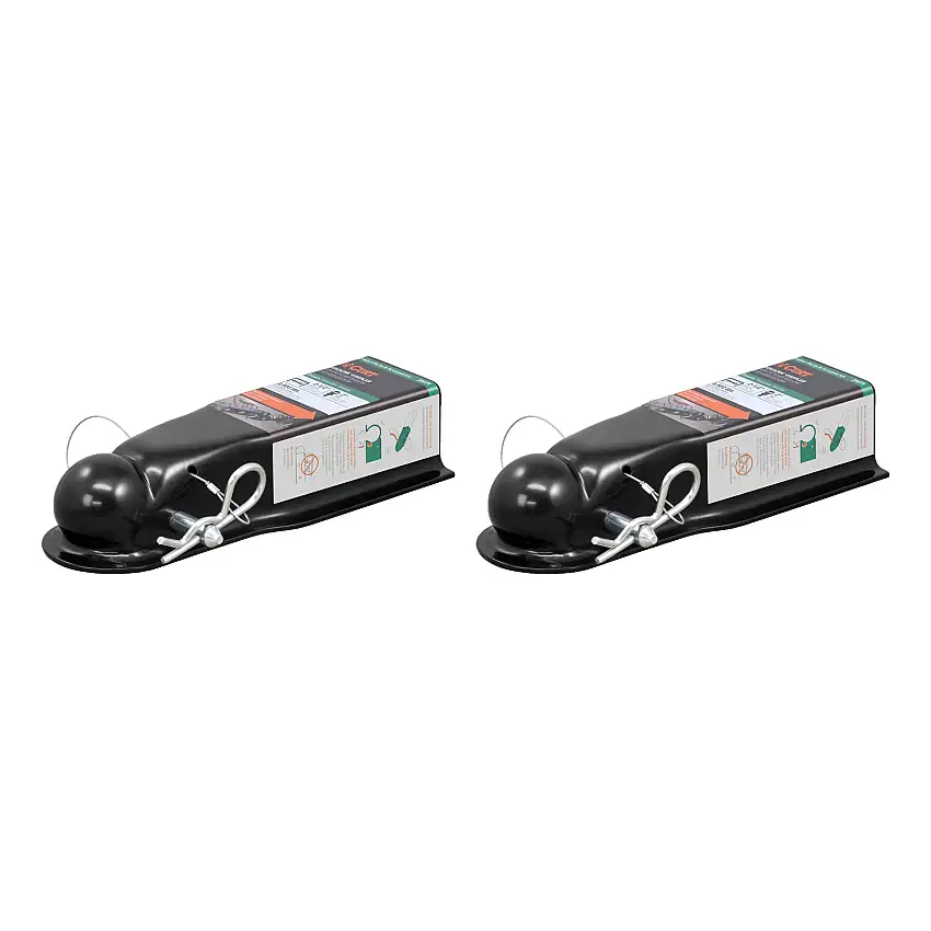 CURT (2-Pack) QuickPin No-Latch 2" Trailer Coupler (2-1/2" Channel, 3,500 lbs)
