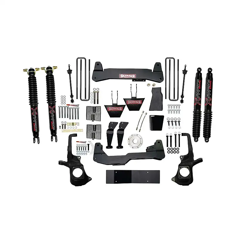 Skyjacker C1168KH-B 6 in. Suspension Lift Kit With Torsion Bar Drop Brackets And Black MAX Shocks.