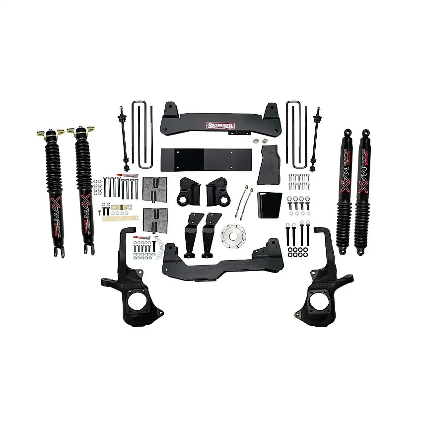Skyjacker C1178K-B 7 in. Lift Kit With Raised Torsion Bar Brackets And Black MAX Shocks.