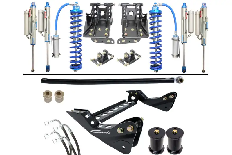 2005-2007 Ford F250 & F350 4x4 Diesel Carli 4.5 inch Coilover Bypass Lift System | CS-F45-CO25-BYP-05