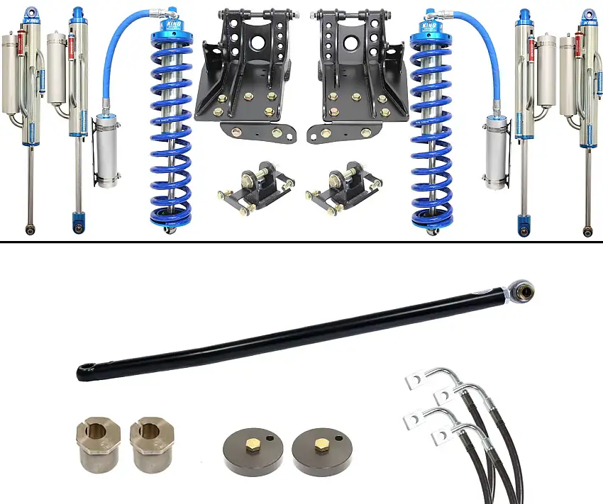 Carli 05-07 Ford F250/350 4x4 Diesel 4.5" Lift Coilover Bypass System