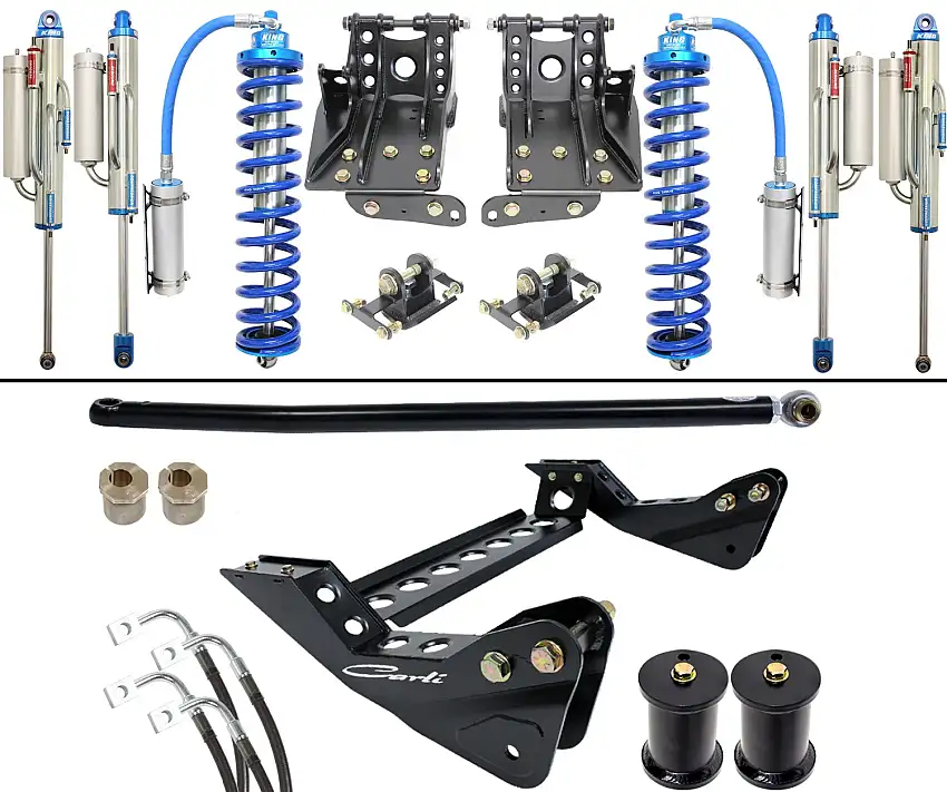 Carli 08-10 Ford F250/350 4x4 Diesel 4.5" Lift Coilover Bypass System