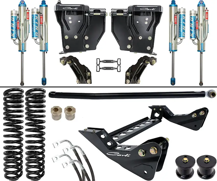 Carli 08-10 Ford F250/350 4x4 Diesel 4.5" Lift Unchained System