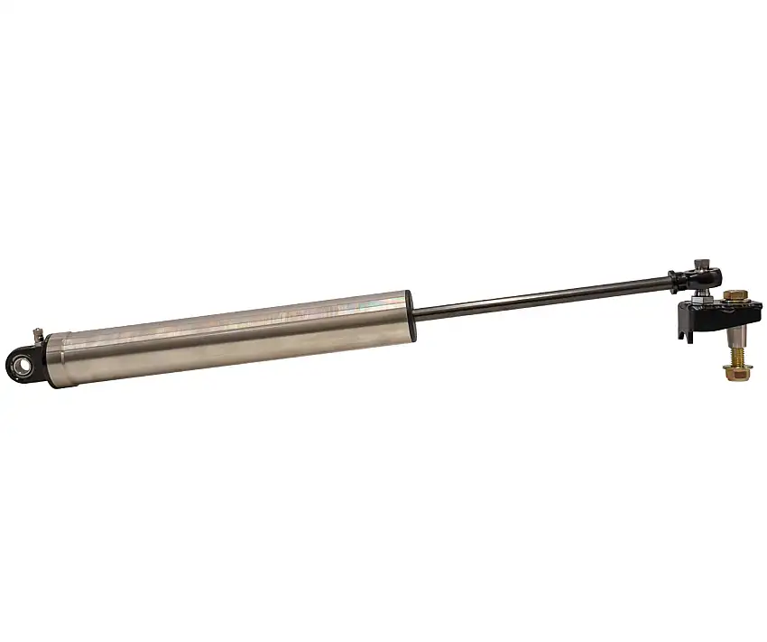 Carli 17-24 Ford F250/350 4x4 High Mount Steering Stabilizer - Stainless Steel - 2.5" 4.5" Lift