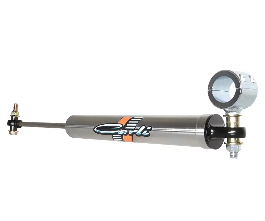 Carli 00-05 Ford Excursion 4x4 Low Mount Steering Stabilizer - Stainless Steel