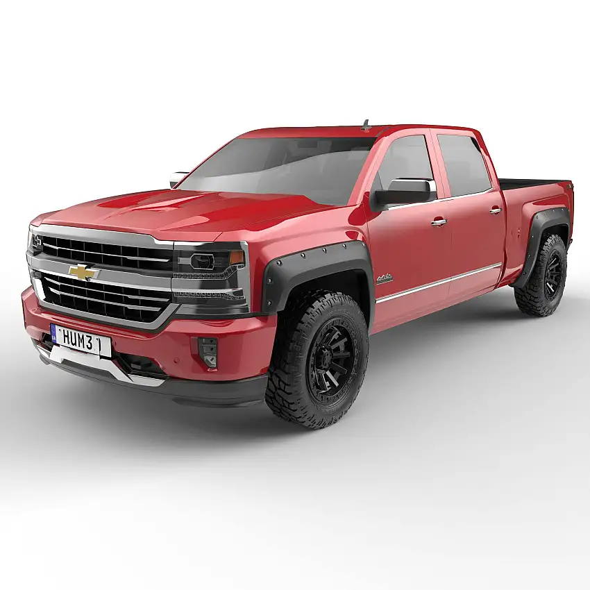 EGR BLF1009 EGR BLF1009-Bolt-on Series Baseline Fender Flare Set for 14-19 Chevy FS Trukcs