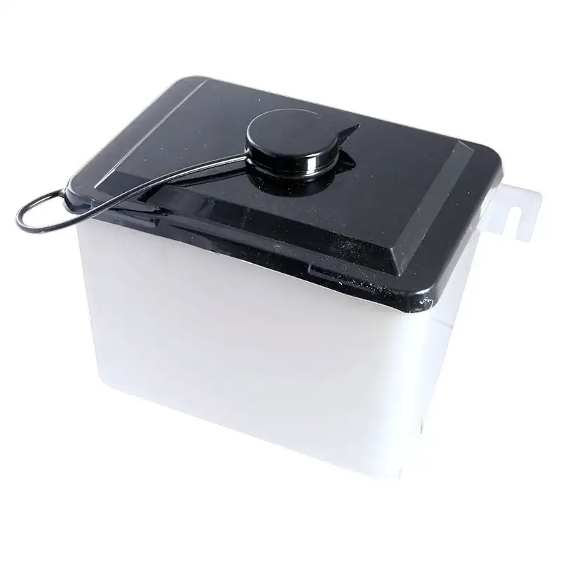 Windshield Washer Reservoir - 1971-79 Ford Truck and Bronco - White Plastic with Black Cap