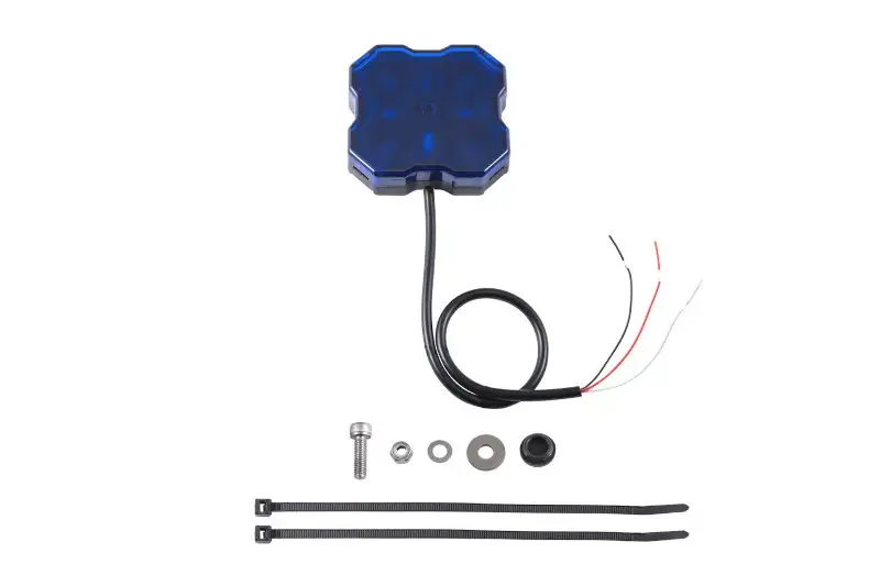 Diode Dynamics Stage Series Single-Color LED Rock Light with Blue Color & Bare Wire | DD7433