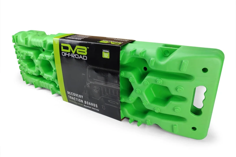 DV8 Off-Road Traction Boards with Carry Bag (Green) | RTB1-01GN