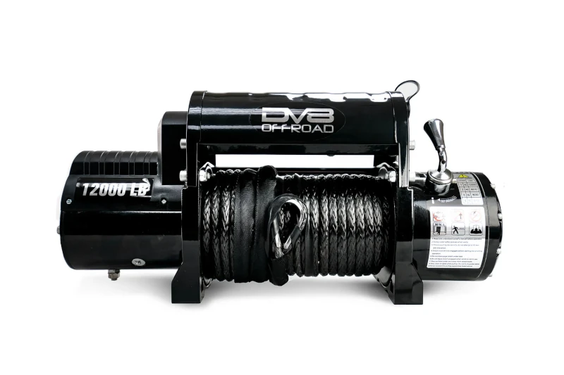 DV8 Off-Road 12,000lb Synthetic Rope Winch | WB12SR