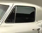 GLASS-SIDE DOOR-TINTED-COUPE-WITH DATE CODE-LEFT-63-67 (#E14633)