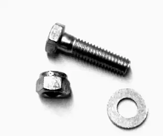 BOLT AND SPECIAL NUT-FOR EMERGENCY BRAKE LEVER BRACKET-63 (#E15051)