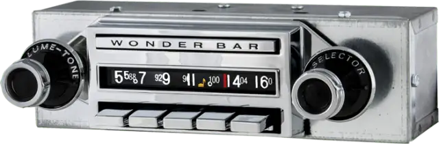 RADIO-AM-FM STEREO-WONDERBAR-59-60 (#E15092)