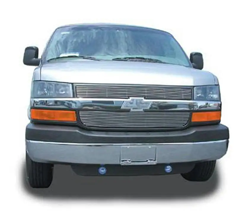 T-Rex Grilles 21126 Billet Grille, Polished, Aluminum, 2 Pc, Overlay
