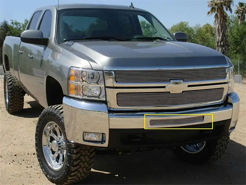 T-Rex Grilles 25112 Billet Bumper Grille, Polished, Aluminum, 1 Pc, Bolt-On