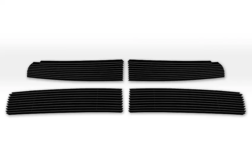 T-Rex Grilles 21456B Billet Grille, Black, Aluminum, 4 Pc, Overlay